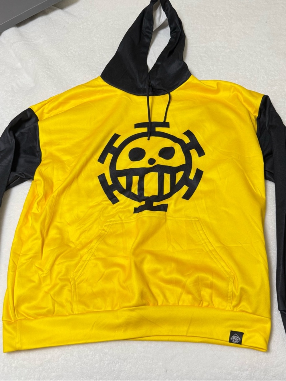 One Piece Trafalgar Law Heart Pirates Black & Yellow Hoodie